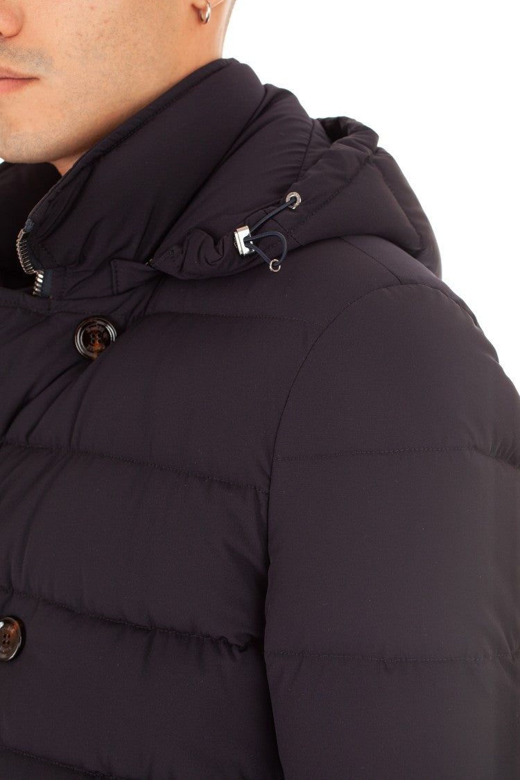 Moorer Florio-Kn Bi-Stretch Nylon Double-Breasted Down Jacket