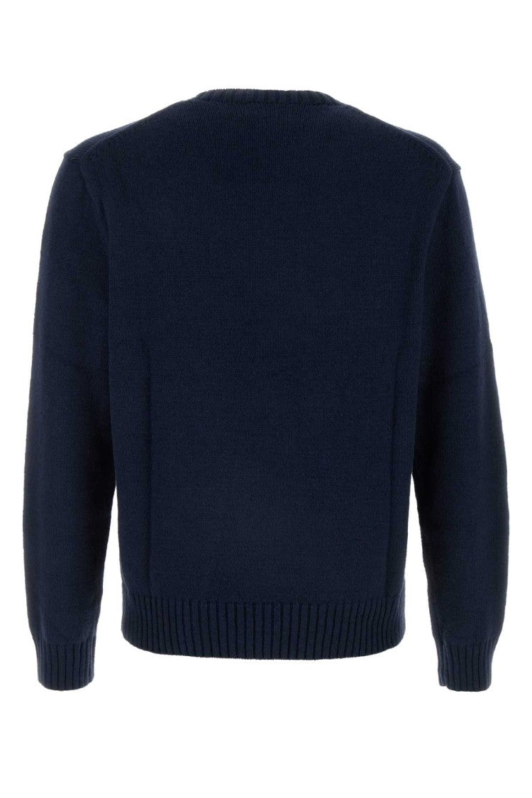 Polo Ralph Lauren Navy Blue Cotton Blend Sweater