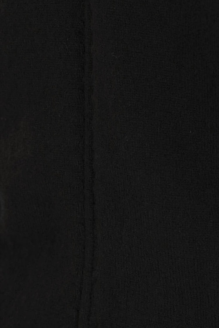 Saint Laurent Fitted Black Cashmere Sweater With Crew Neckline