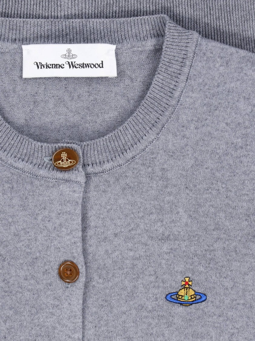 Vivienne Westwood Classic Button-Up Cardigan With Ribbed Hem