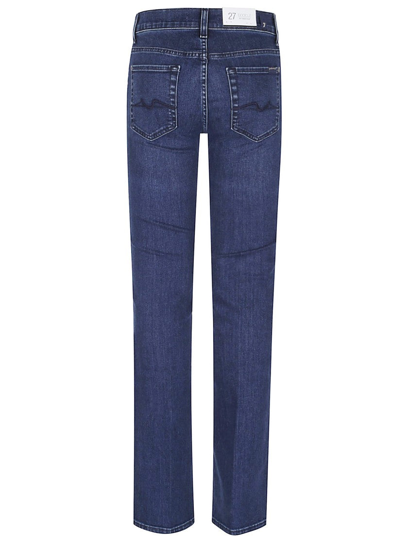 7 For All Mankind Heritage Denim Bootcut Jeans With Classic Five-Pocket Design
