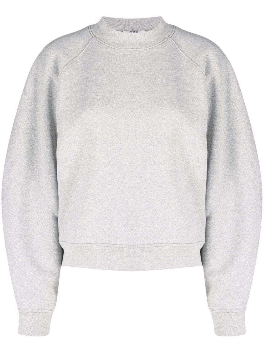 Agolde Mock-Neck Cotton Sweatshirt