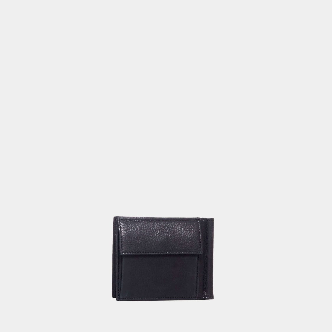 Orciani Dollar Holder With Pocket In Black Leather