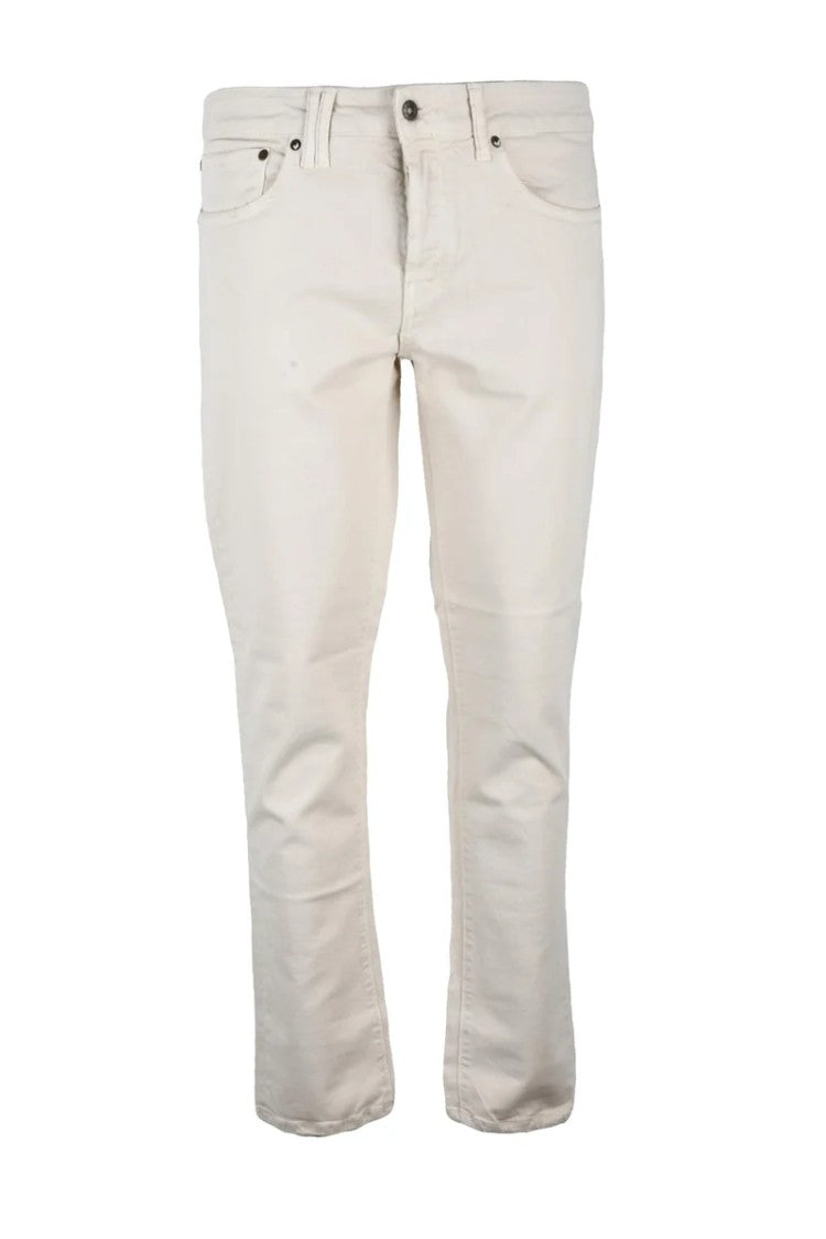 Cycle Beige Cotton Elastane Men's Stretch Jeans