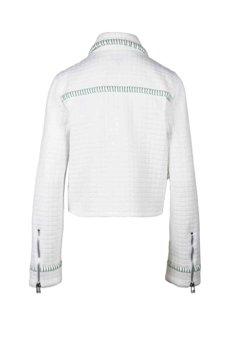 Bottega Veneta Matelassé Jacket Polyamide Cotton - White