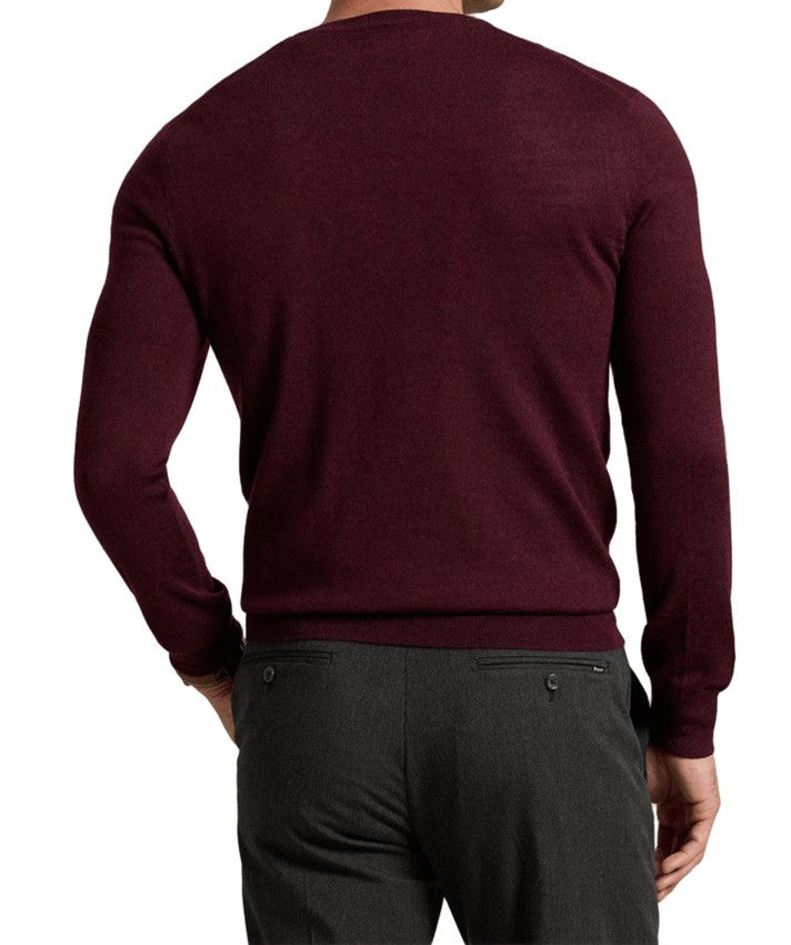 Polo Ralph Lauren Smooth Textured Wine Polo Sweatshirt