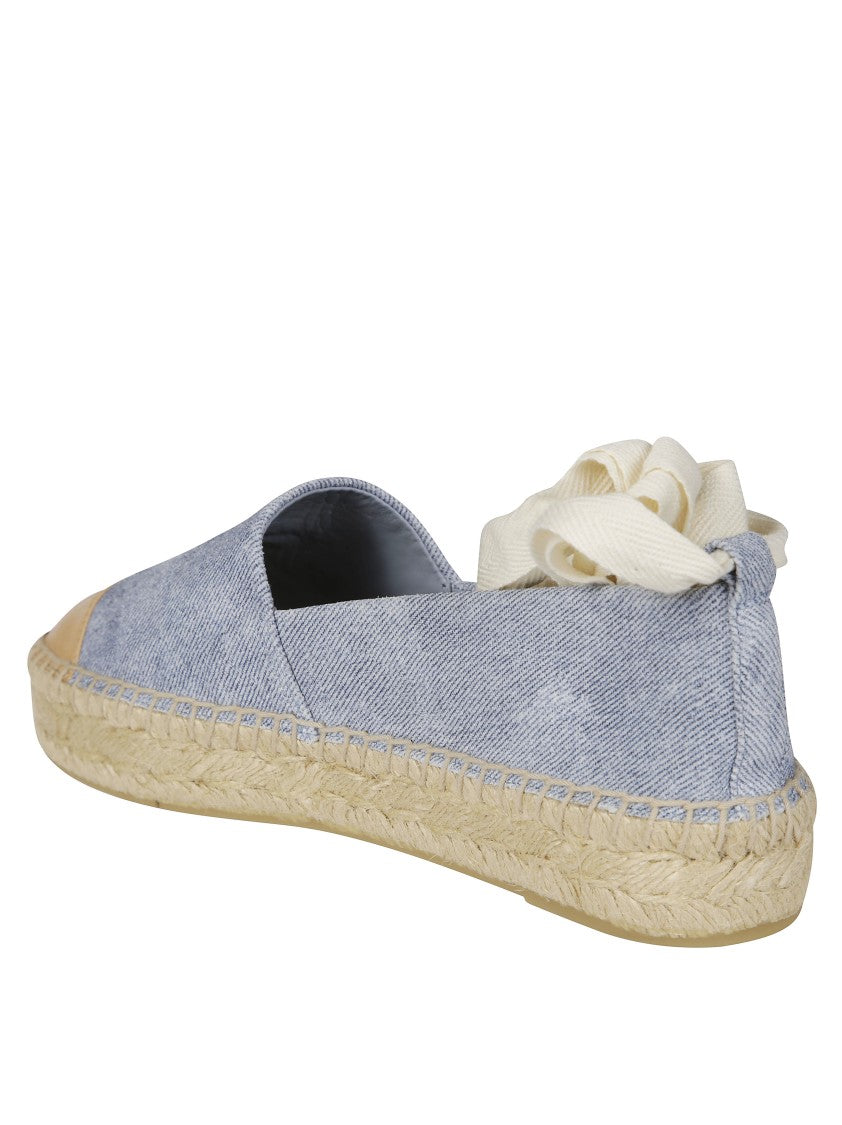 Tory Burch Cap-Toe Espadrille With Woven Jute Sole