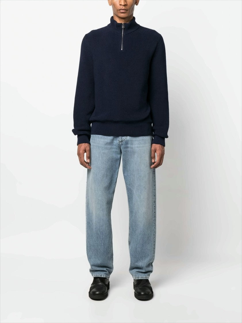 A.P.C. Ribbed Knit Turtleneck Sweater