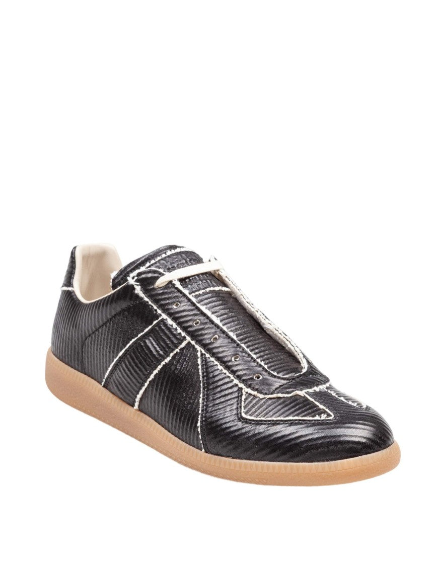 Maison Margiela Replica Sneakers In Shiny Leather