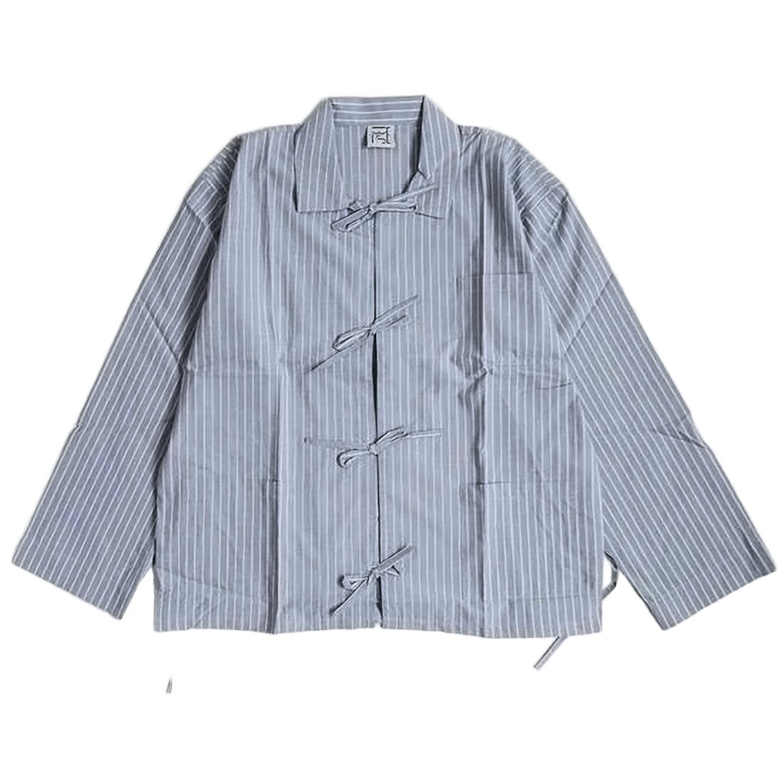 Baserange Relaxed Fit Vertical Pinstripe Shirt