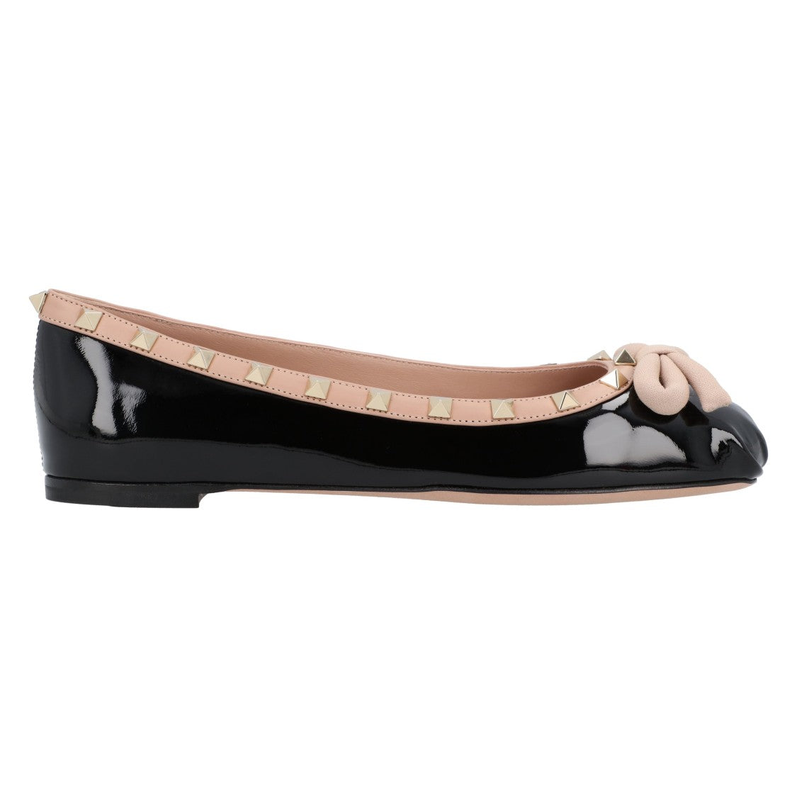 Valentino Rockstud Patent Leather Ballerina