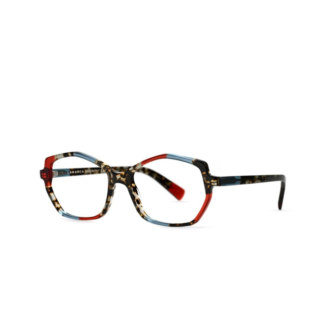 Lamarca Mosaico179 Geometric Tortoiseshell Sunglasses With Colorblock Accents