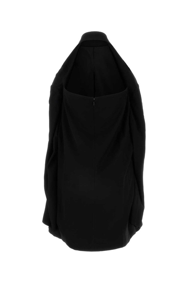 Balenciaga Black Viscose Blend Blazer Dress