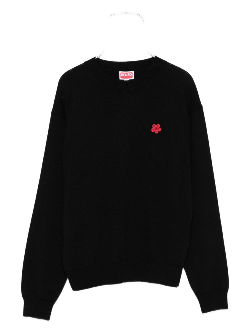Kenzo ‘Boke Flower' Embroidered Jumper In Merino Wool