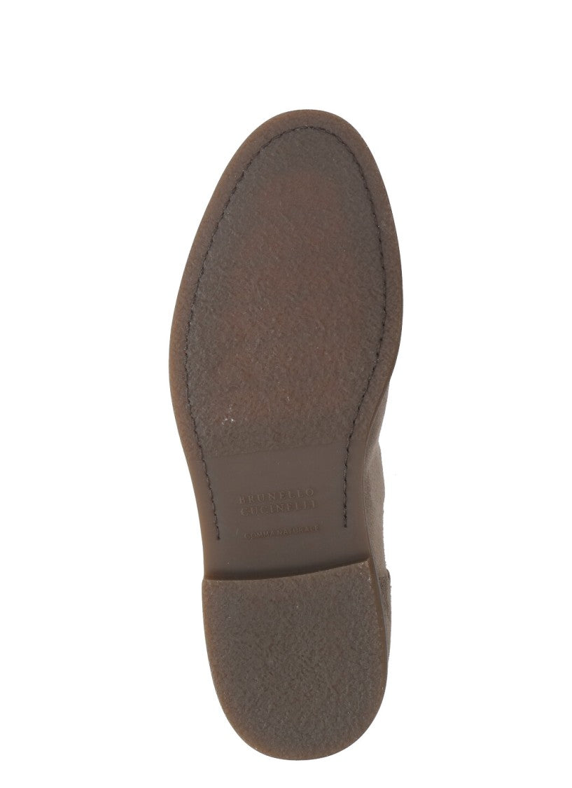 Brunello Cucinelli Chelsea Suede Leather Boots