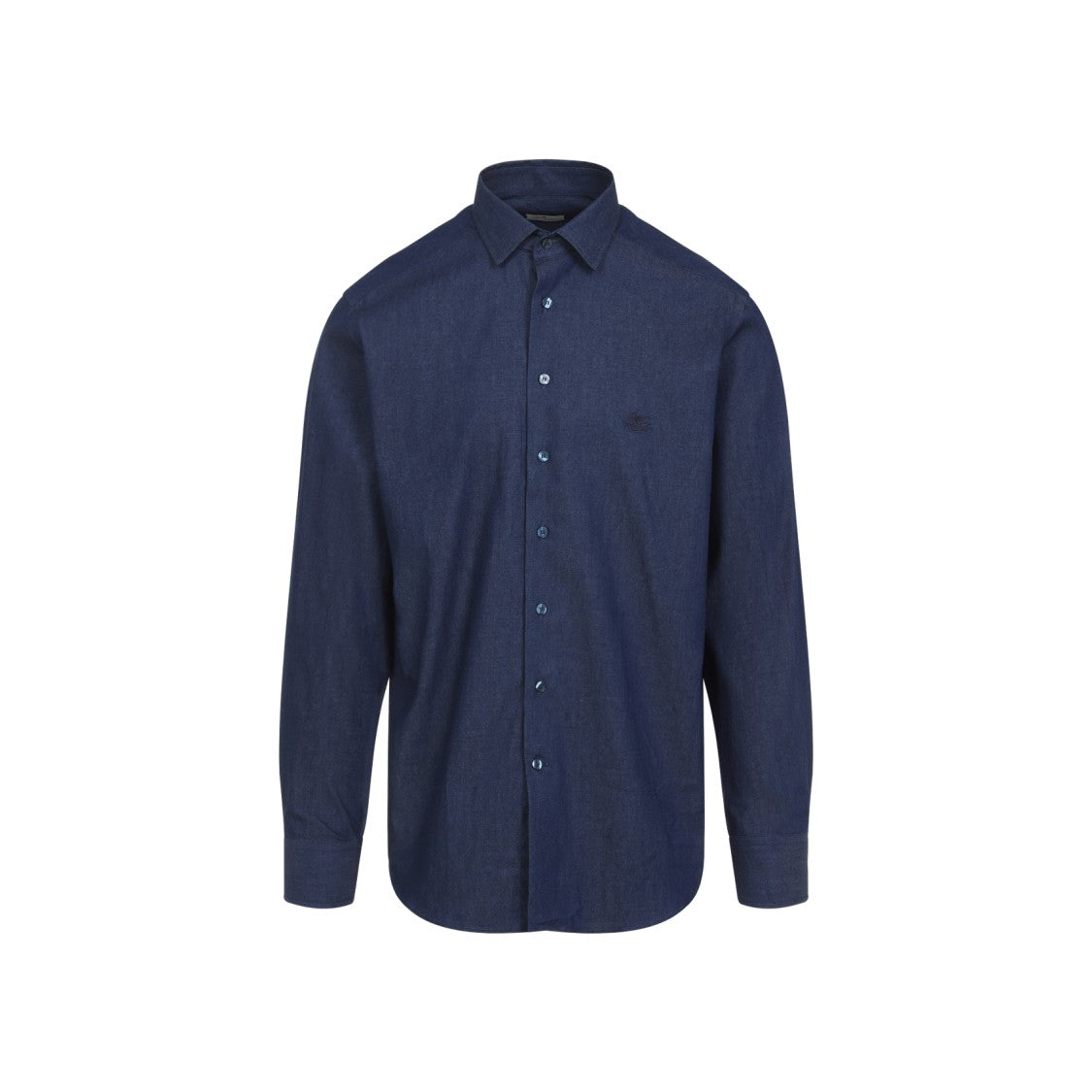 Etro Tailored Blue Cotton Shirt