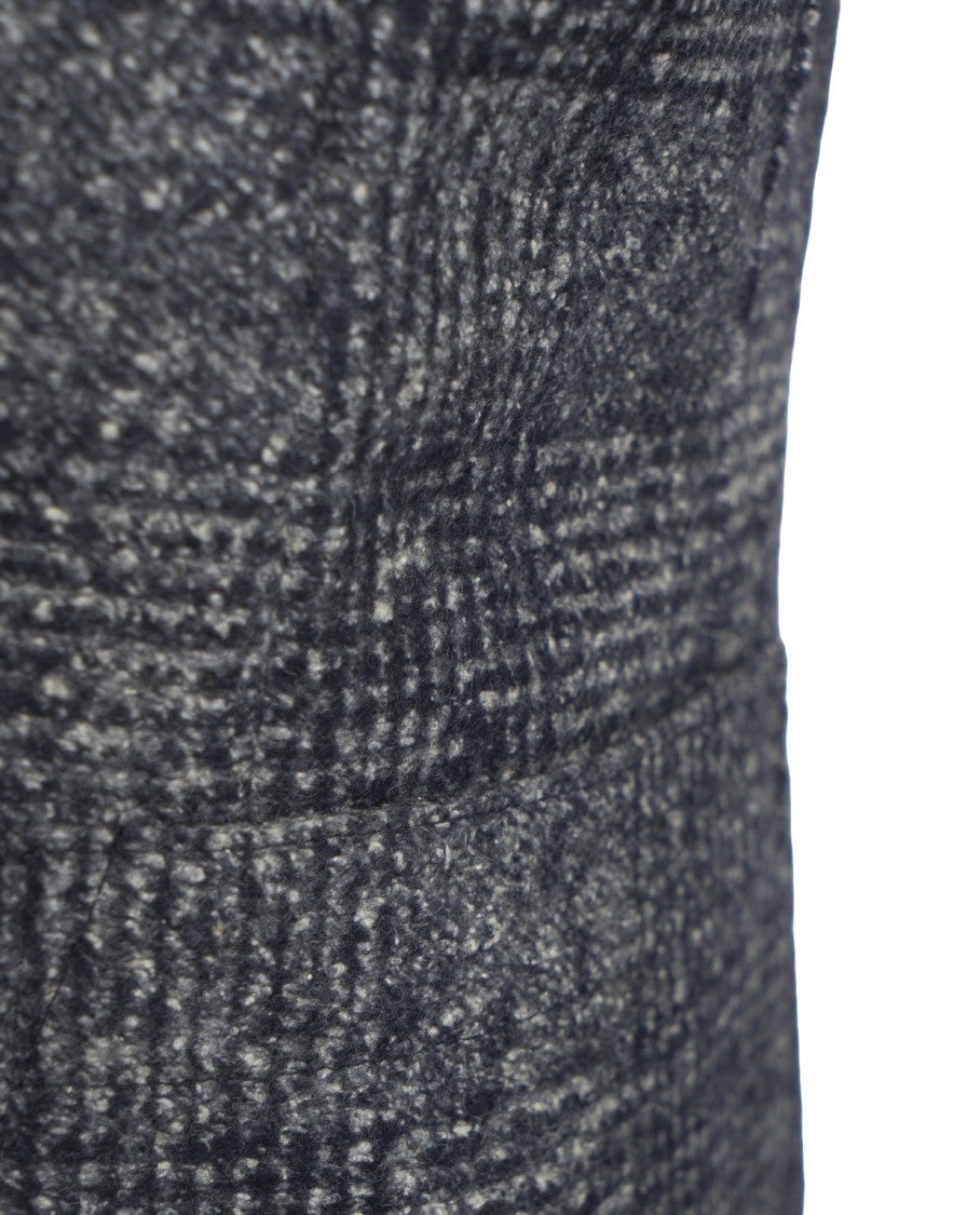 Bob Textured Grey Single-Breasted Blazer With Tailored Fit