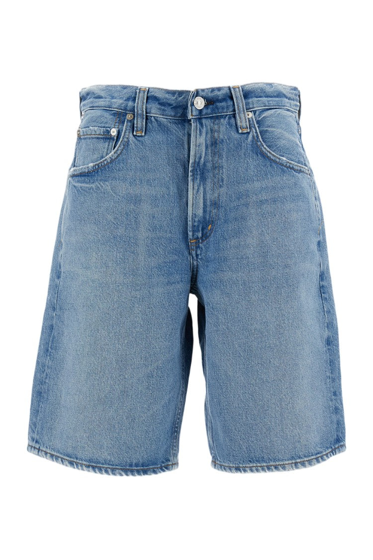 Citizens Of Humanity Light Blue Cotton Bermuda Shorts