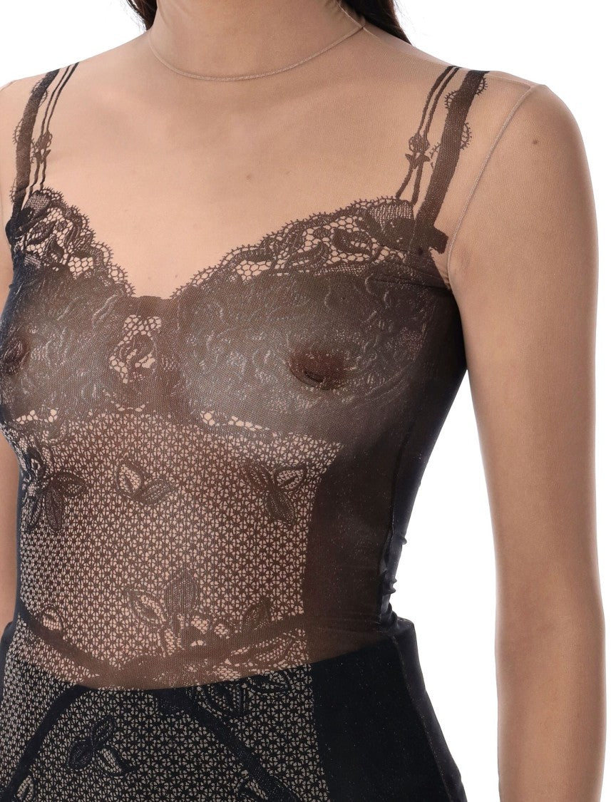 Balenciaga Trompe L'oeil Lingerie Top