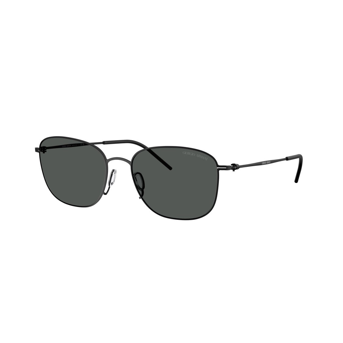 Giorgio Armani 0Ar6168 Rectangular Metal Frame Sunglasses With Adjustable Nose Pads