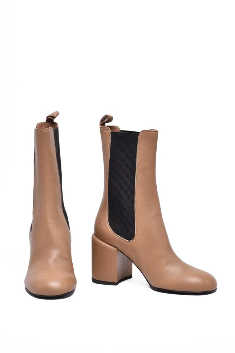Laurence Dacade Beige Leather Ankle Boots