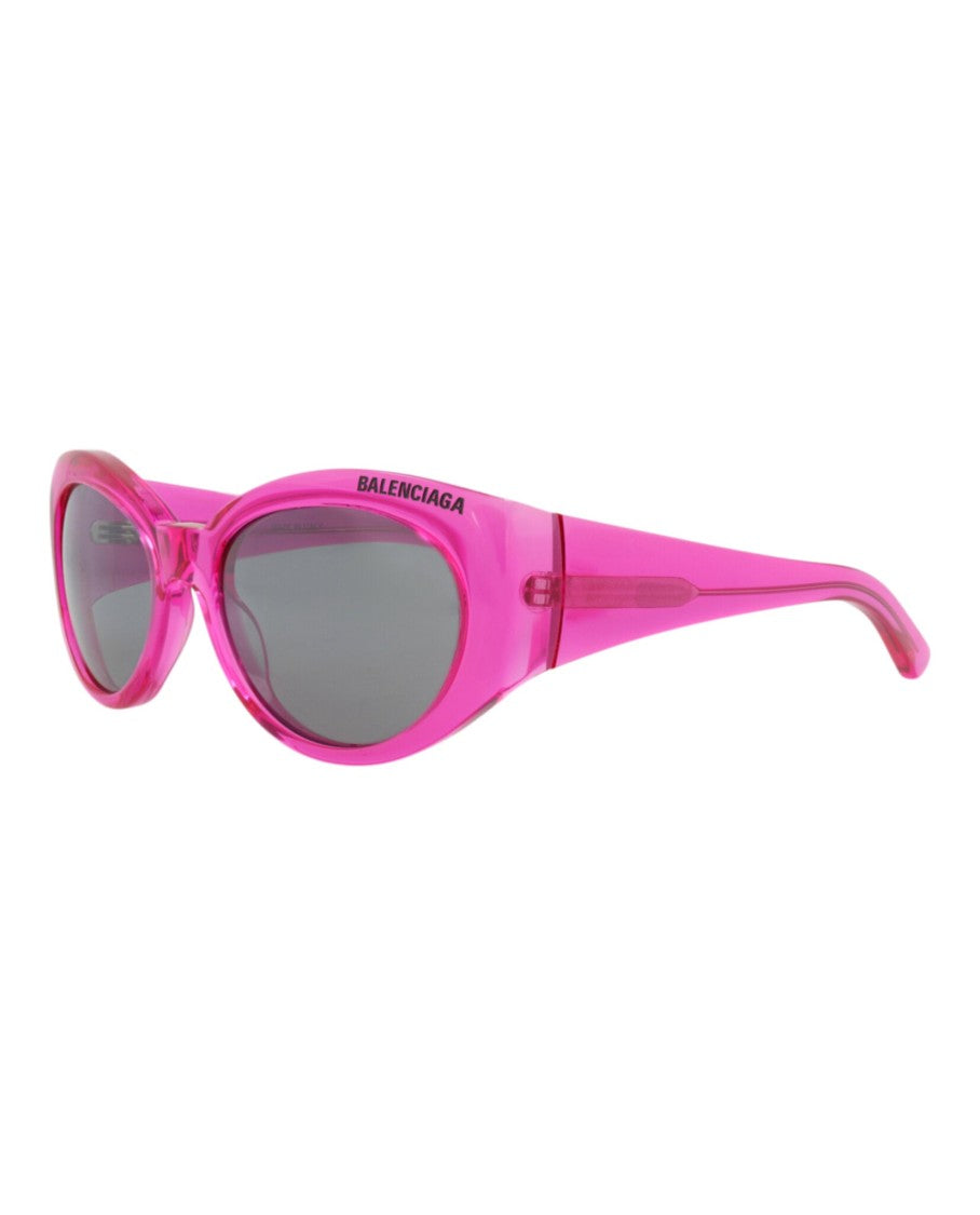 Balenciaga Round-Frame Recycled Acetate Sunglasses