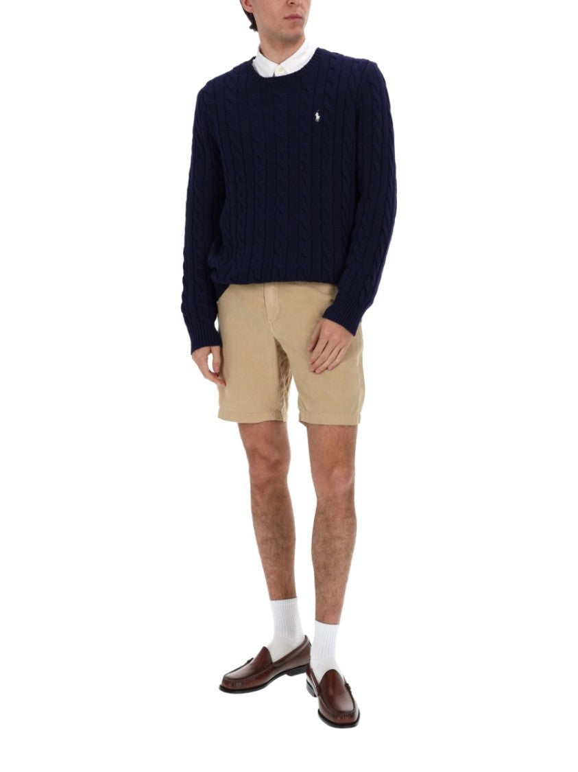 Polo Ralph Lauren Linen-Cotton Straight Cut Mid-Thigh Shorts