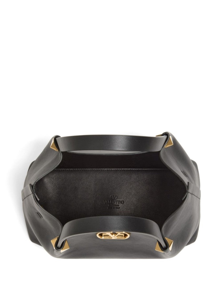 Valentino Garavani Smooth Leather Gold-Hardware Handbag