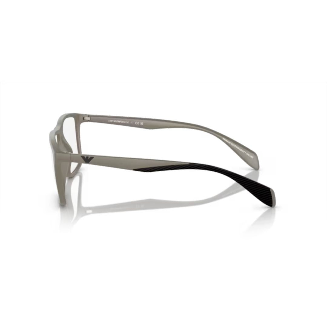 Emporio Armani 3230 Vista Matte Finish Rectangular Eyeglass Frames With Gradient Temples