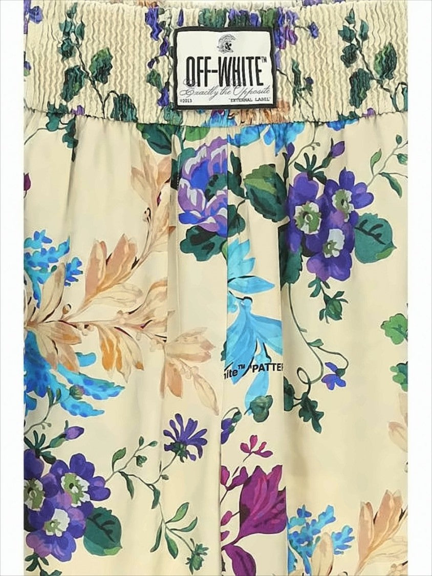 Off-White Relaxed Floral Print Trousers