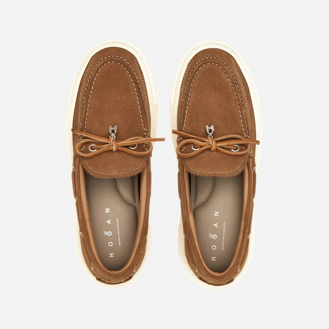 Hogan Light Camel H705 Barca Loafers