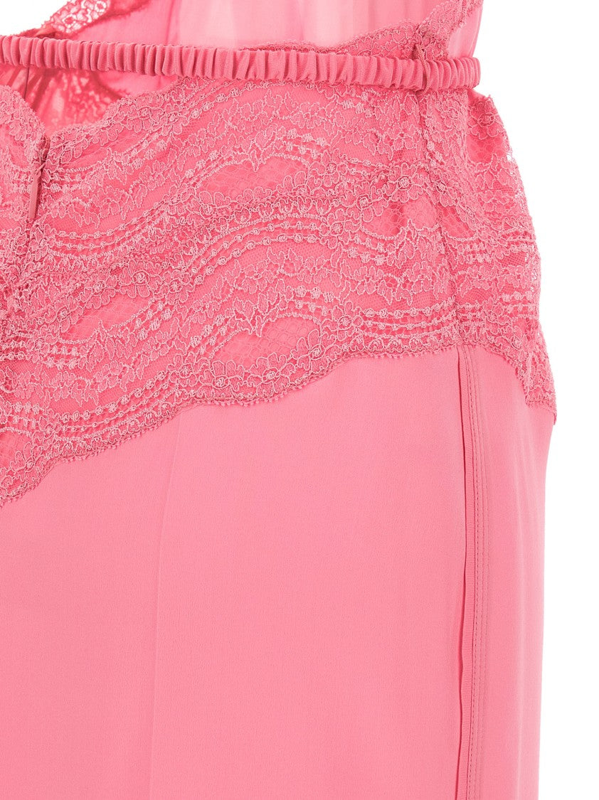 Gucci Satin And Lace Dress
