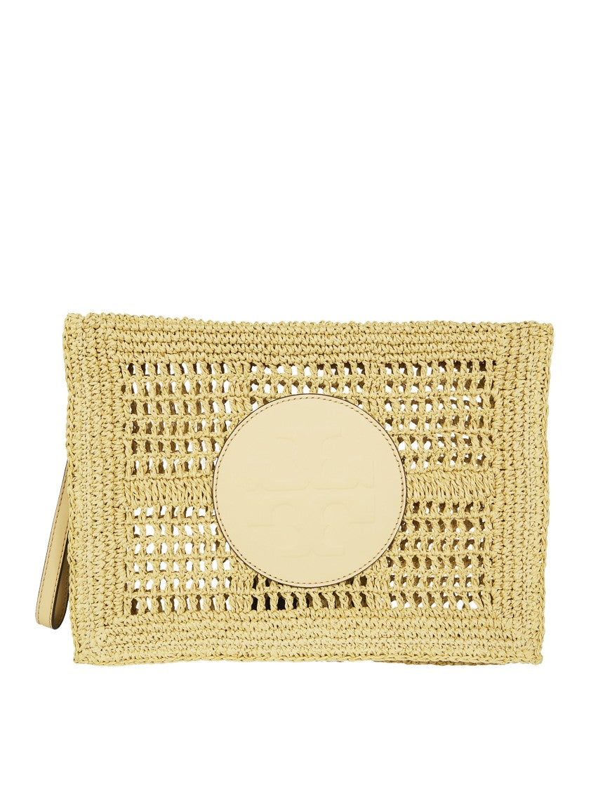 Tory Burch Ella Crocheted Open Weave Pouch