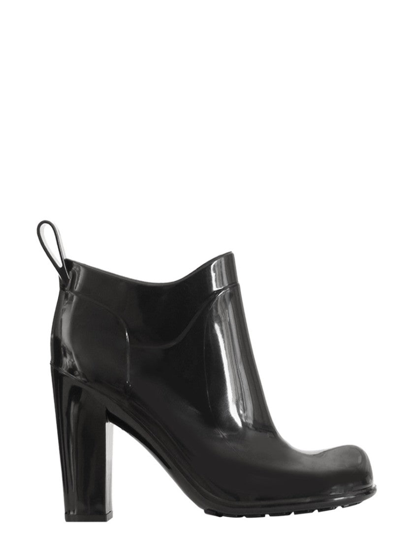 Bottega Veneta Black Rubber Shine Boot With Notched Sole