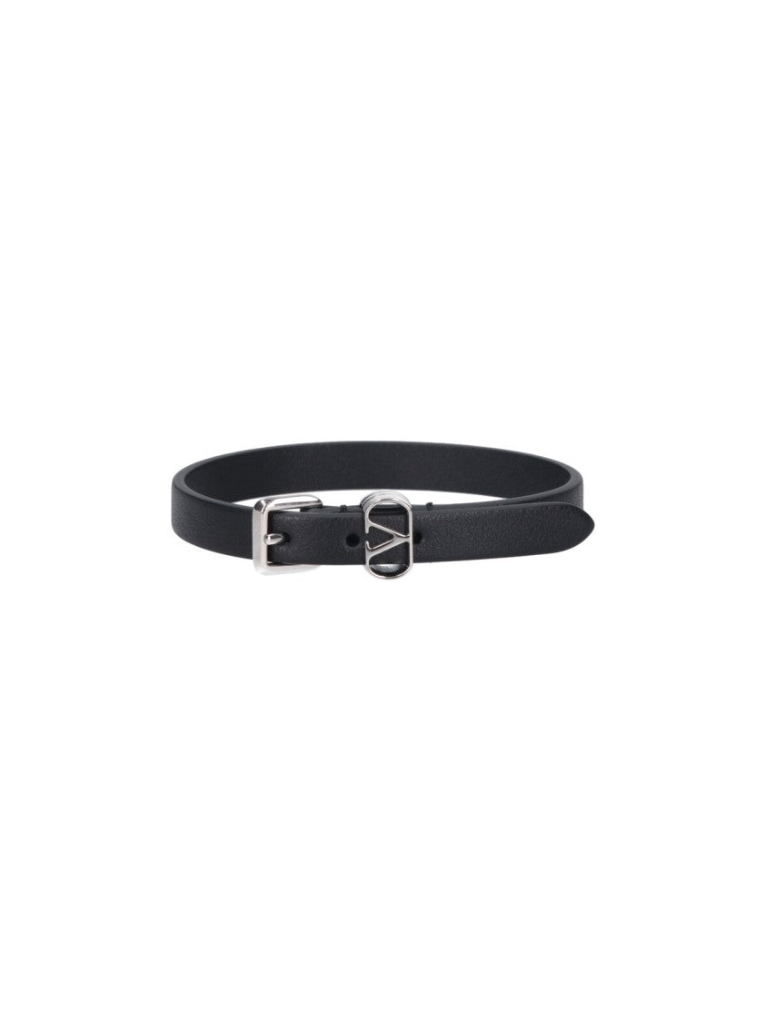 Valentino Garavani "Ovalette" Bracelet – Black