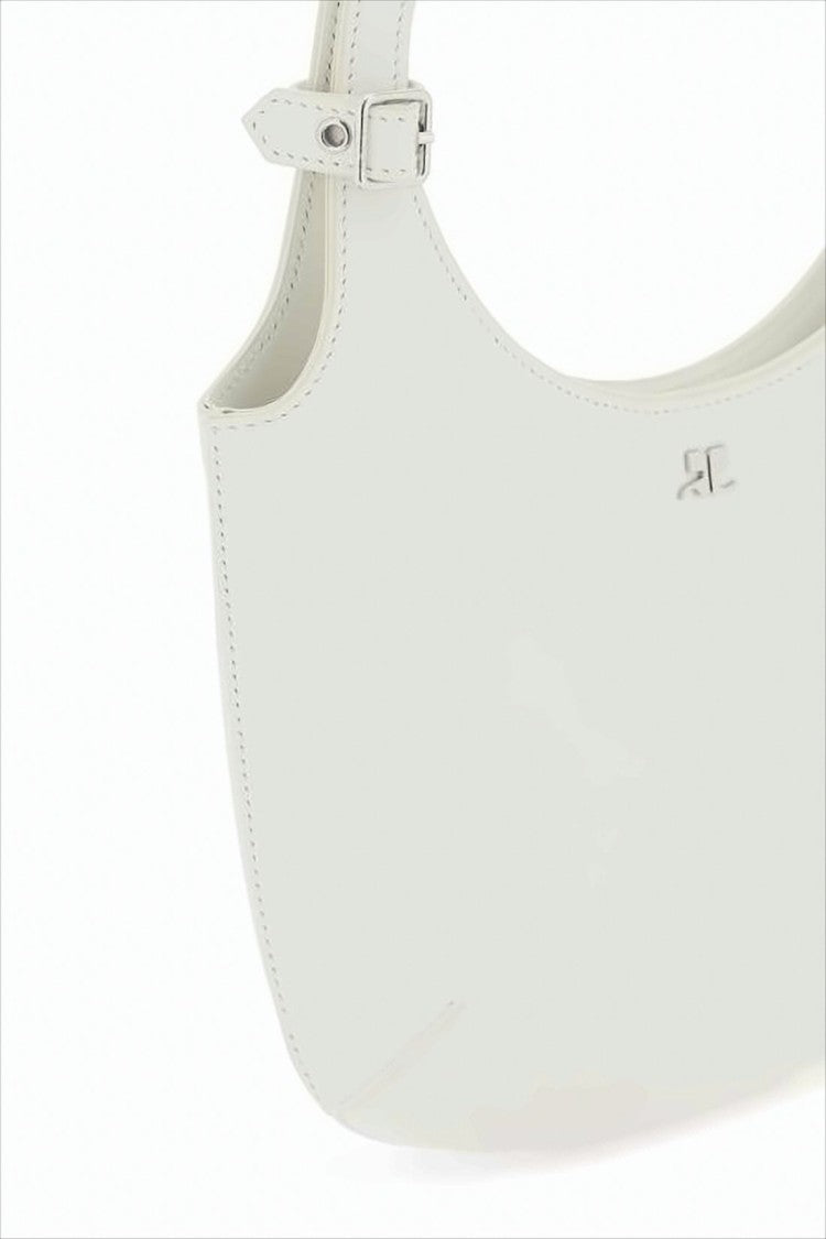 Courrèges Smooth Leather Tote Bag With Rounded Handle