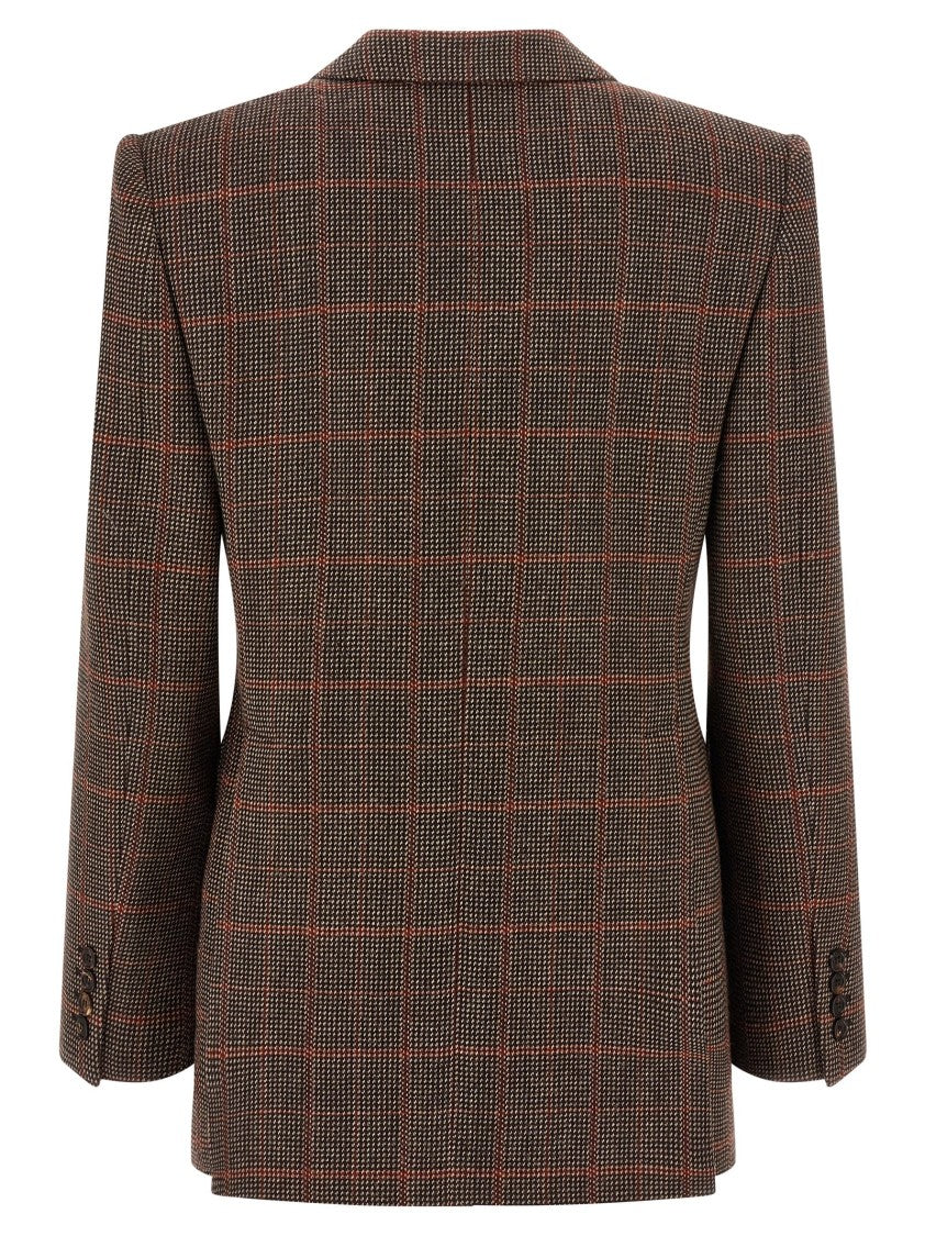 Chloé Check Wool Blazer