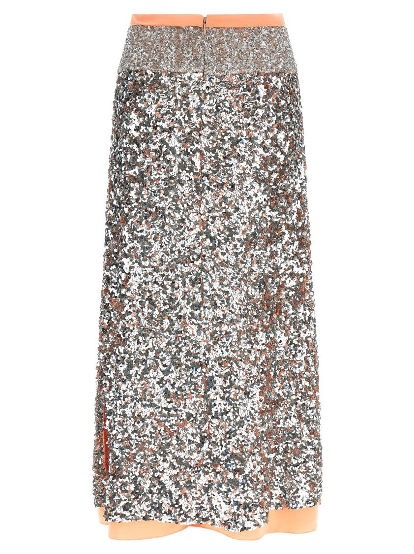 Paco Rabanne Flared Midi Skirt