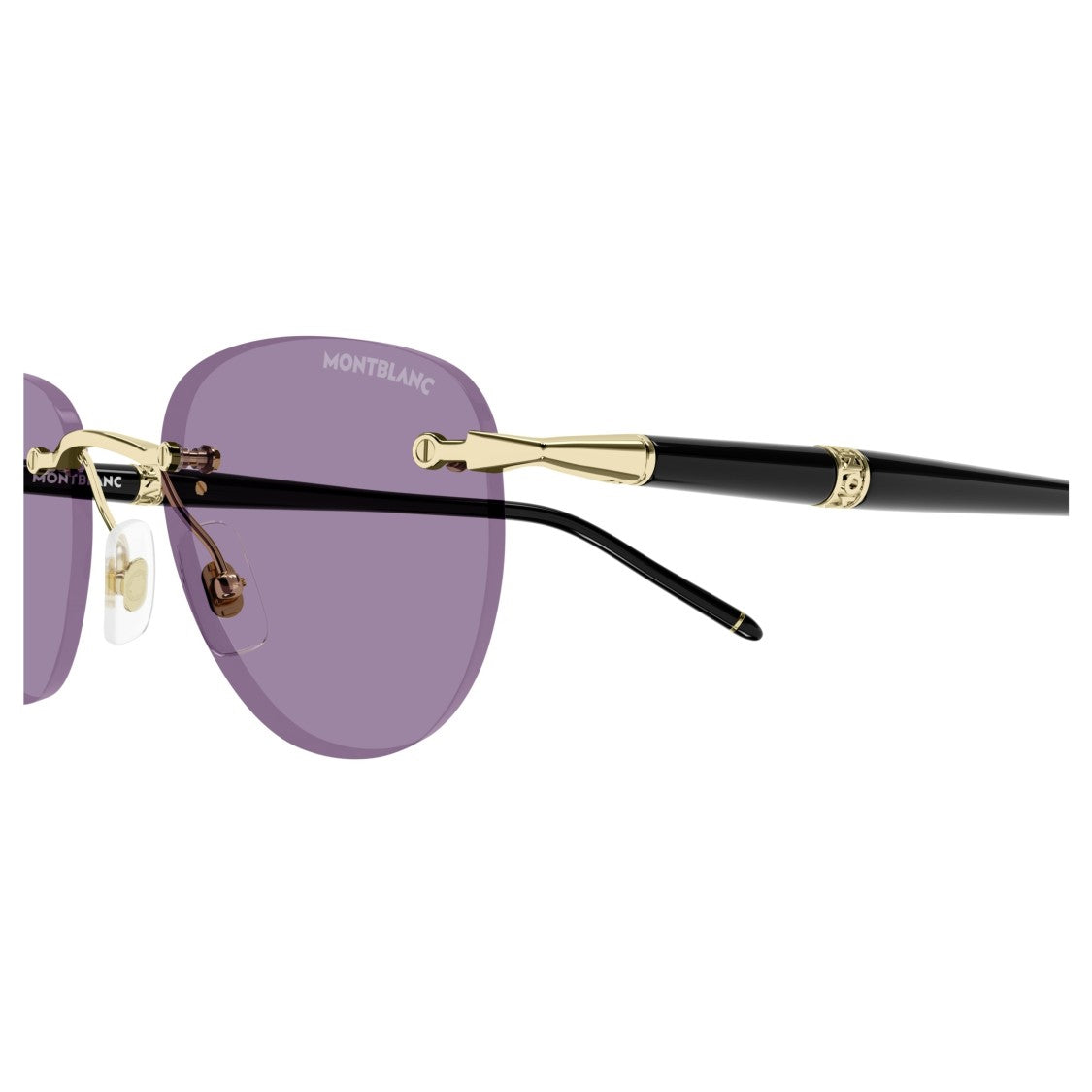 Montblanc Mb0412s Rimless Cat-Eye Sunglasses With Gold-Tone Accents