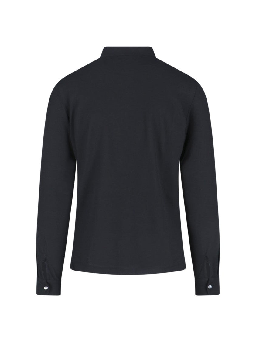 Zanone Cotton Long-Sleeved Shirt With Classic Collar