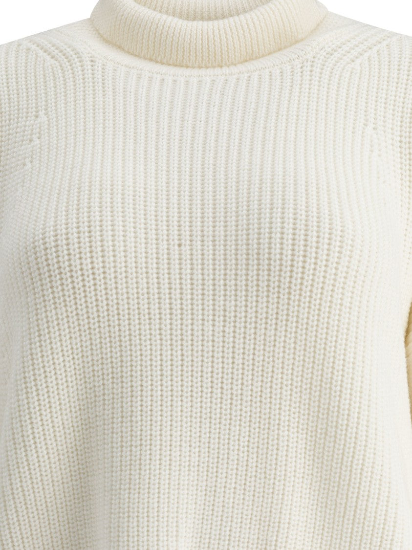 Rakki' Chunky Knit Sweater In Pure Merino Wool