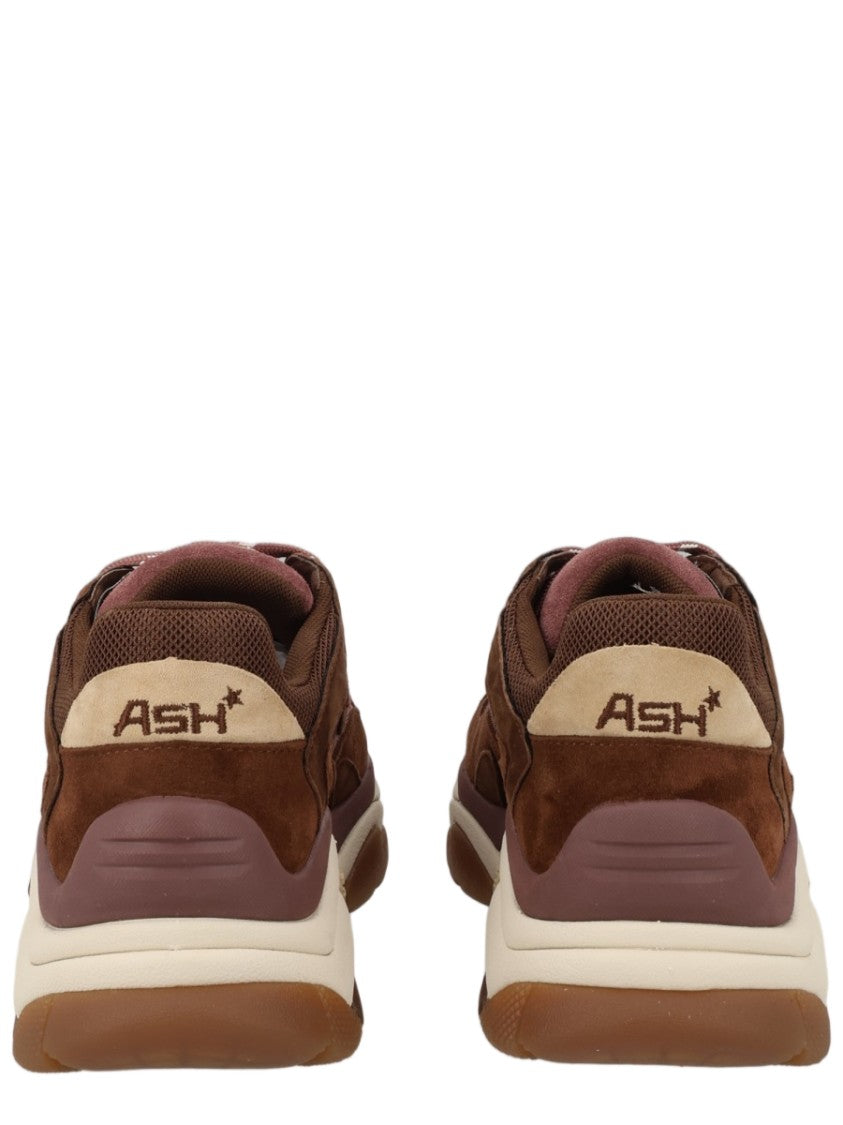 Ash Chunky Suede Mesh Pink Sneakers