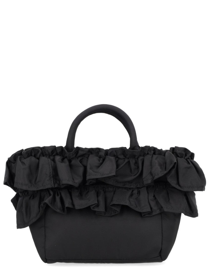 Ganni Recycled Polyamide Ruffled Trim Bag
