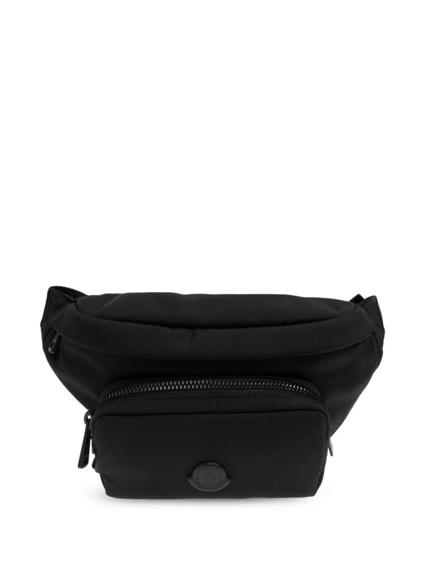Moncler Rounded Black Belt Bag With Minimalist Design