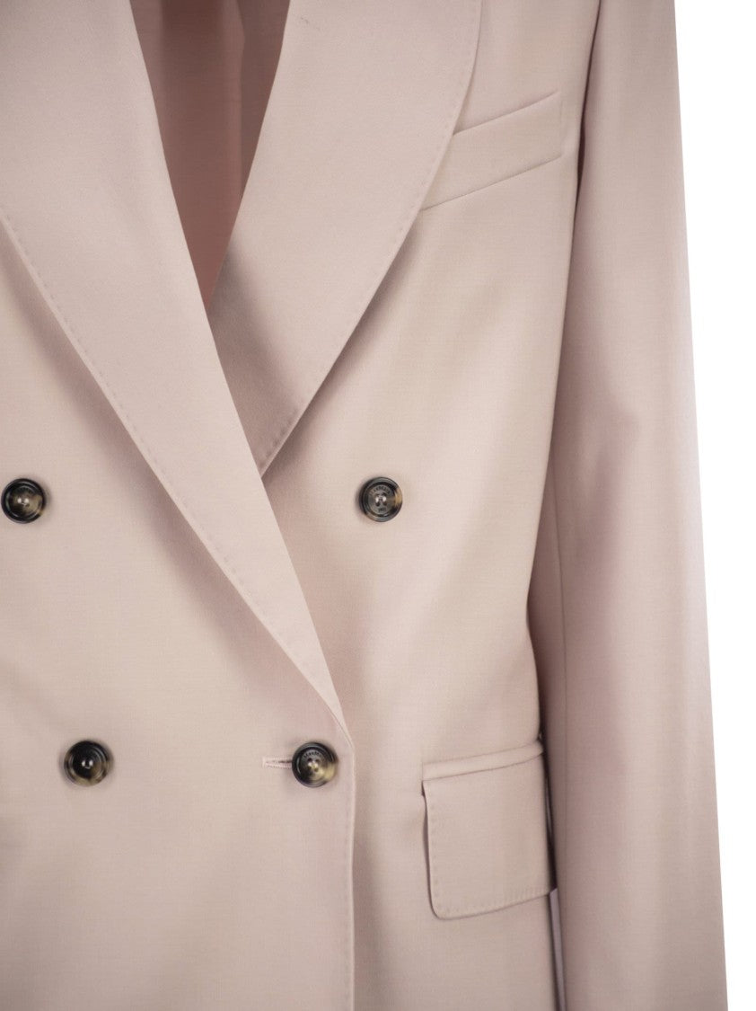 Max Mara Mxmombrosa - Double-Breasted Blazer In Wool, Mohair
