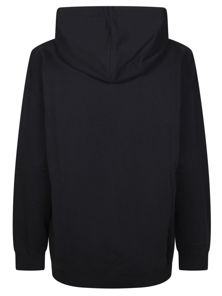 Ganni Black Banana Graphic Logo Hoodie