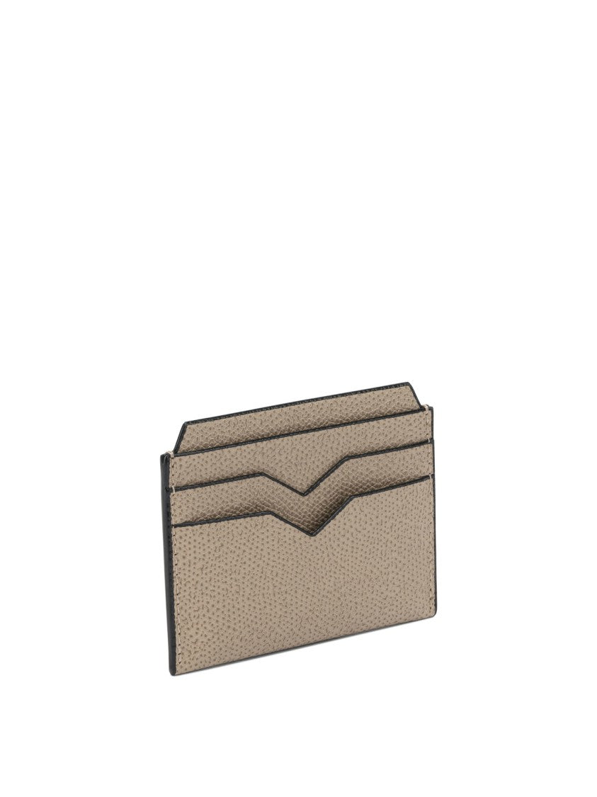 Valextra Millepunte Calfskin Leather Card Holder