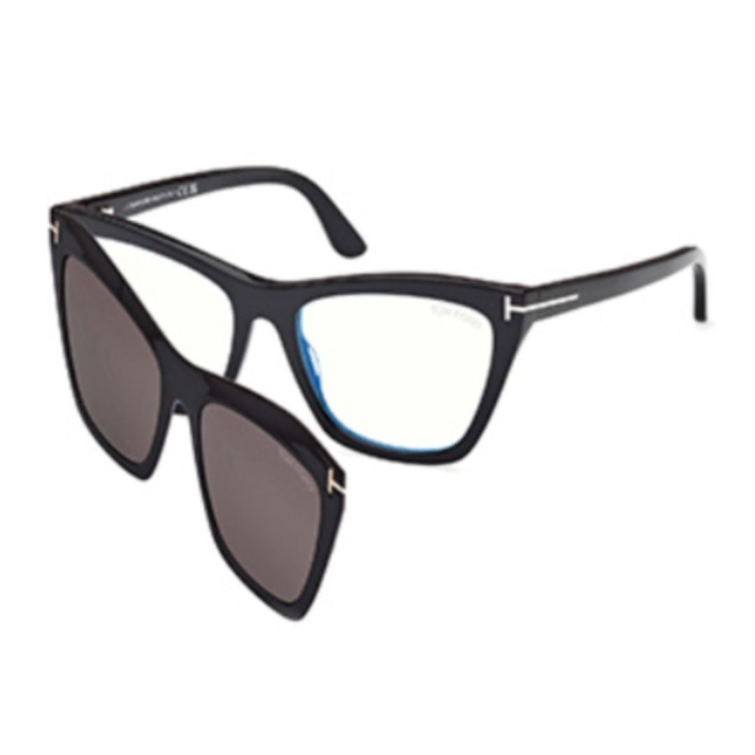 Tom Ford Ft5971-B Cat-Eye Black Acetate Eyeglasses