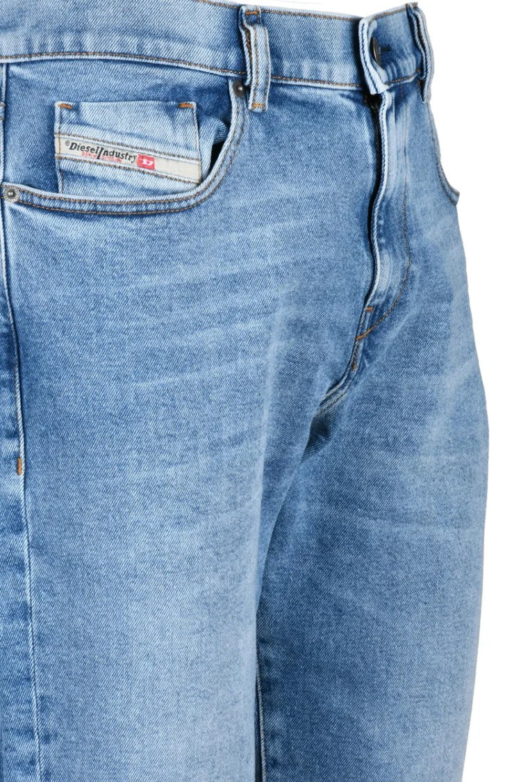 Diesel Light Blue 2019 D-Strukt Slim Fit Cotton Elastane Jeans