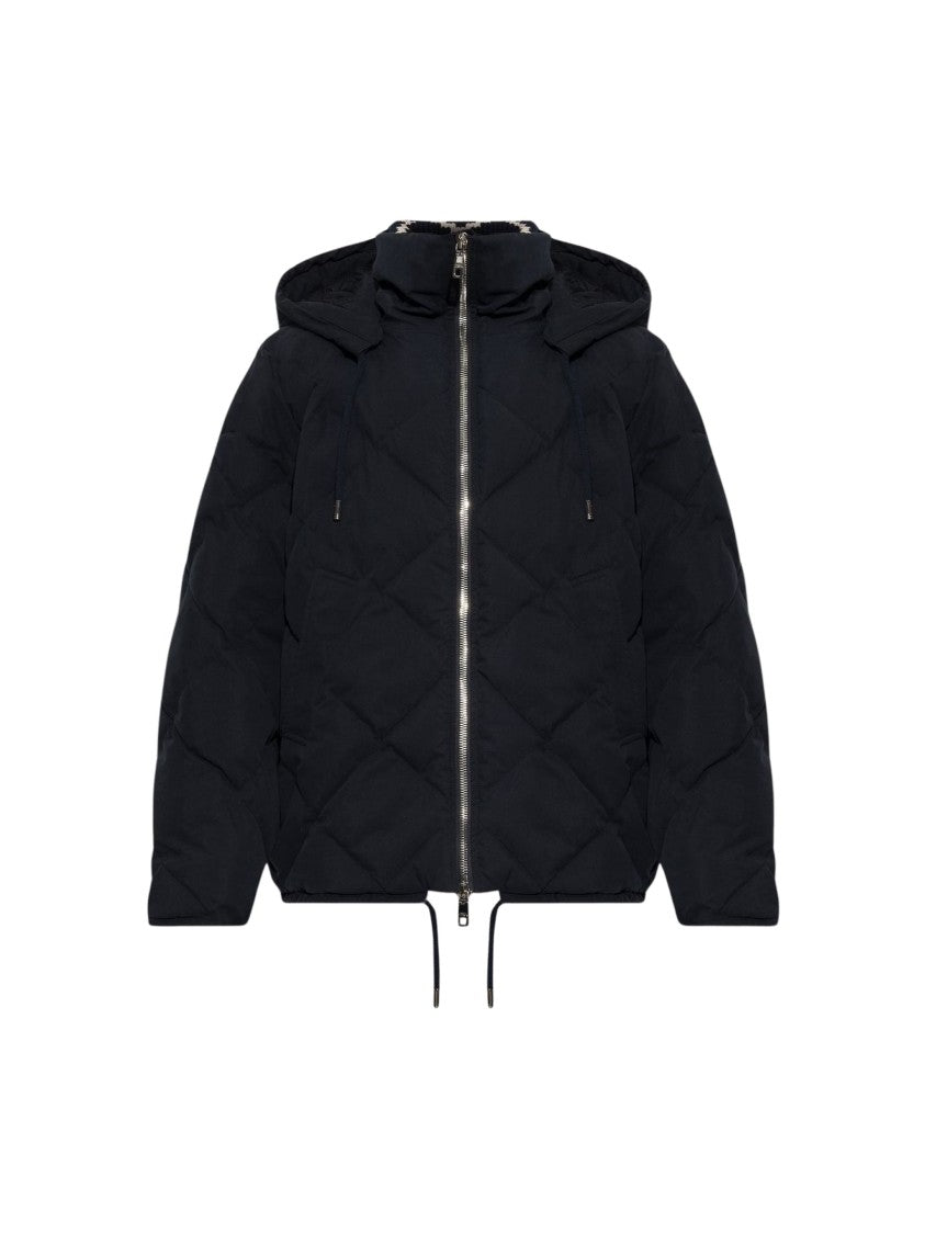 Dolce & Gabbana Black Quilted Polyester-Blend Jacket